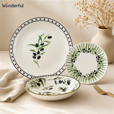 Olive Branch Ceramic Tableware Set Olive Branch Ceramic Tableware Set